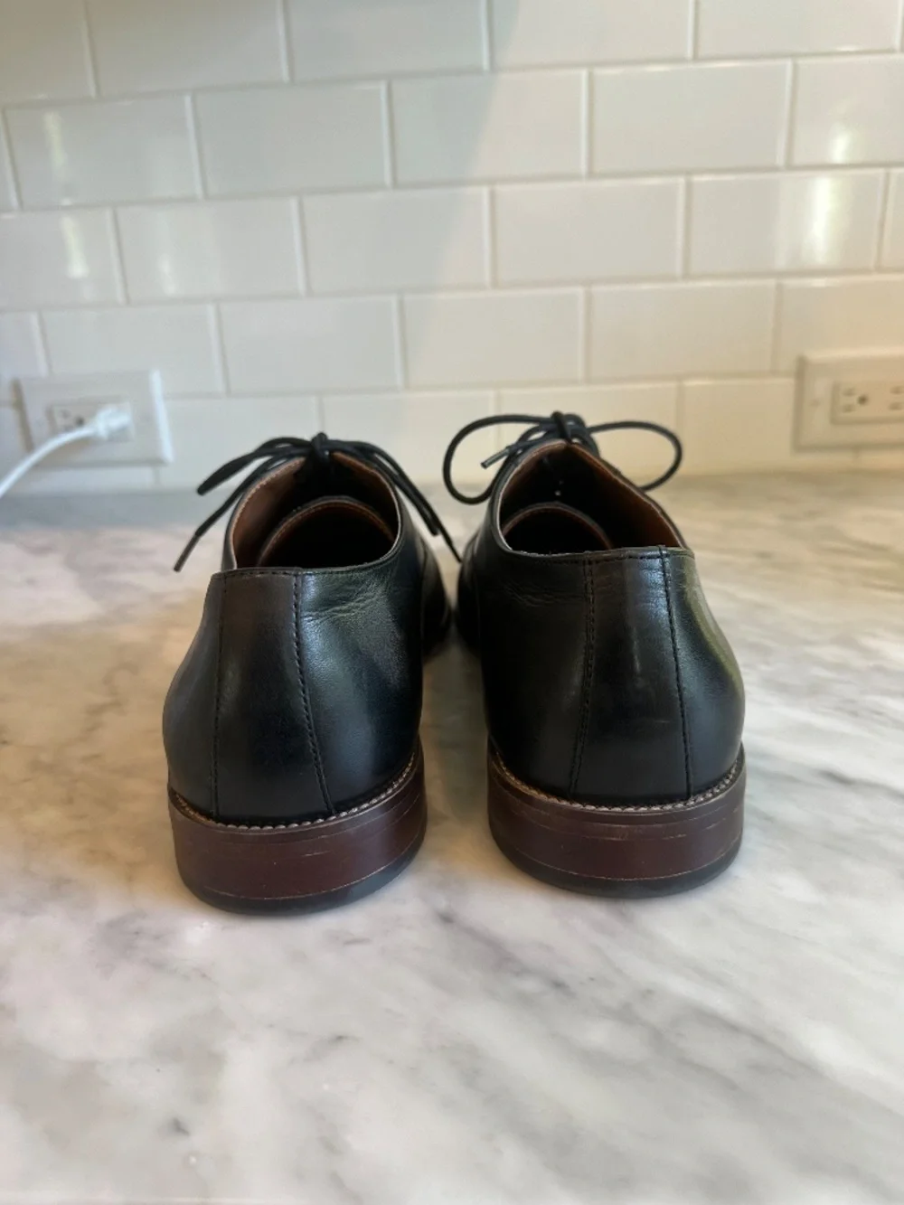 Nordstrom Men's Shop Elliott Cap Toe Derby. Black. Size 10.